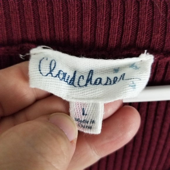 CLOUD CHASER | ribbed long sleeve sweater dress - Picture 5 of 7